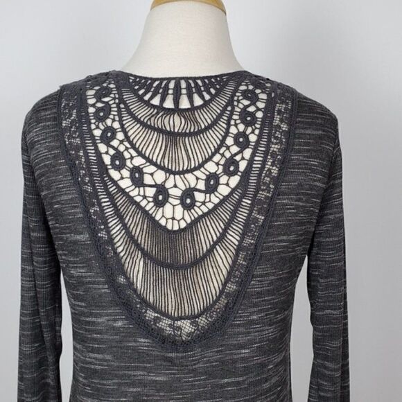 Women's Long Cardigan Gray - Picture 4 of 6